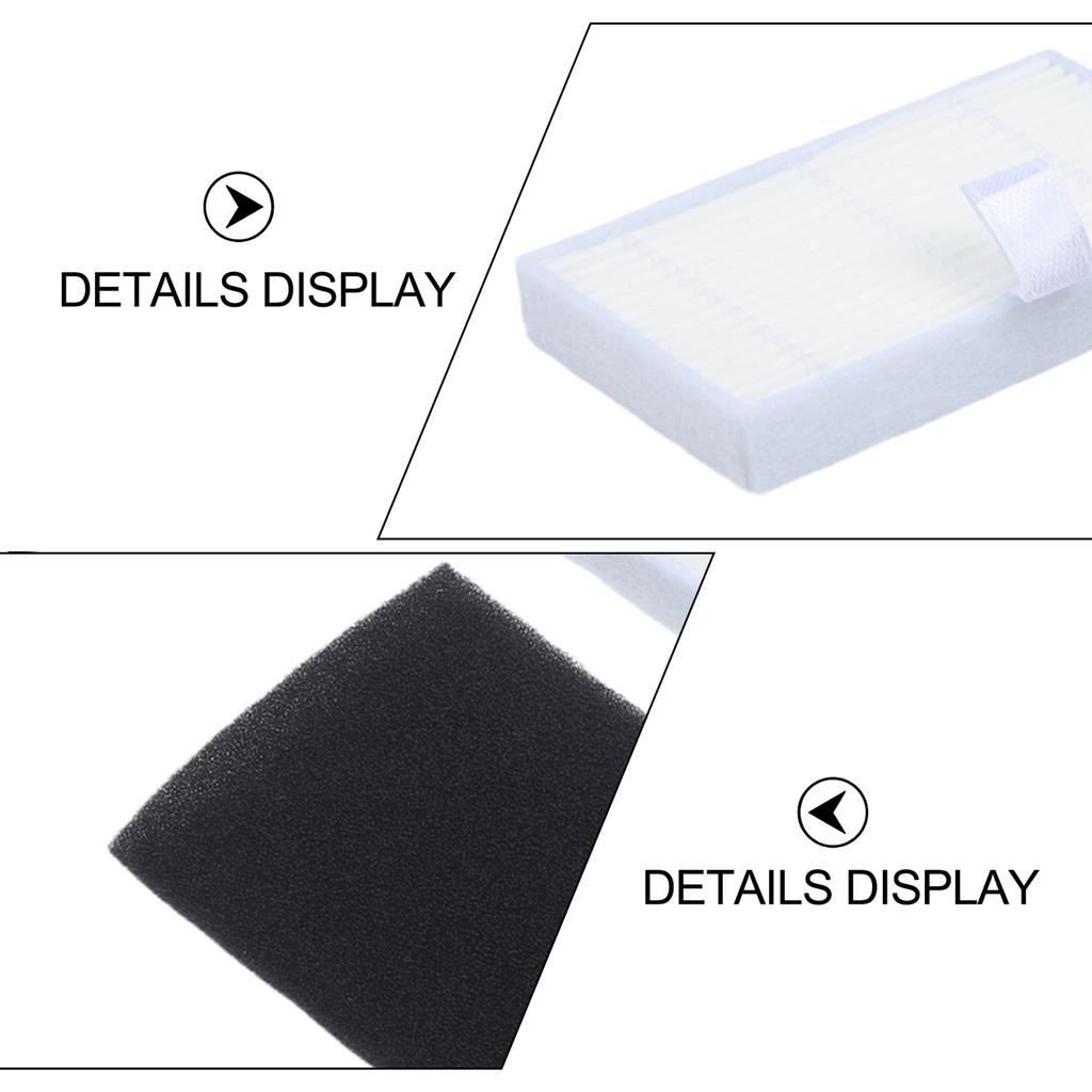 5PCS Replacement HEPA Filter Set Efficient Fine Dust Filtration Compatible With For Cecotec For Conga Y70 Robot Vacuum Cleaner