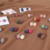 New 54color Matte Silk Scarf Hijab Magnet Brooch Strong Magnetic Buttons Round Shawl Dual-use Collar Clip Cufflinks
