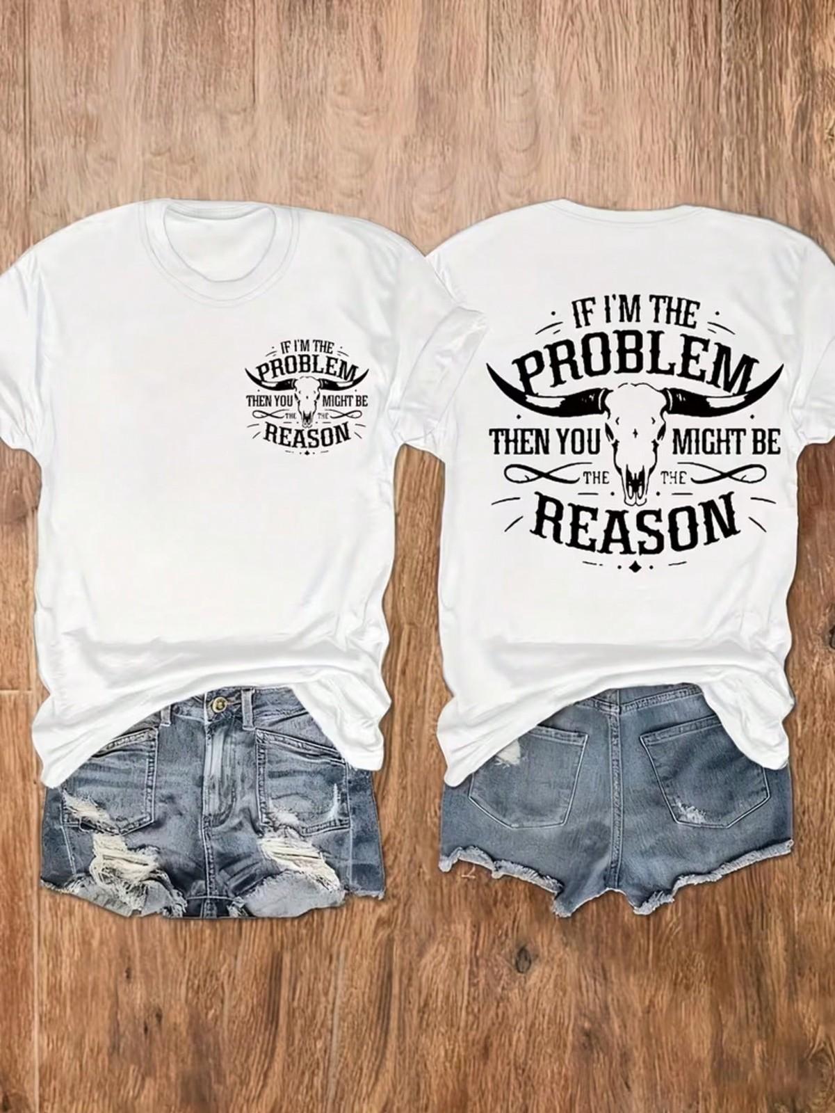If It s My Problem... You re Not Listening  Casual Short Sleeve Top M