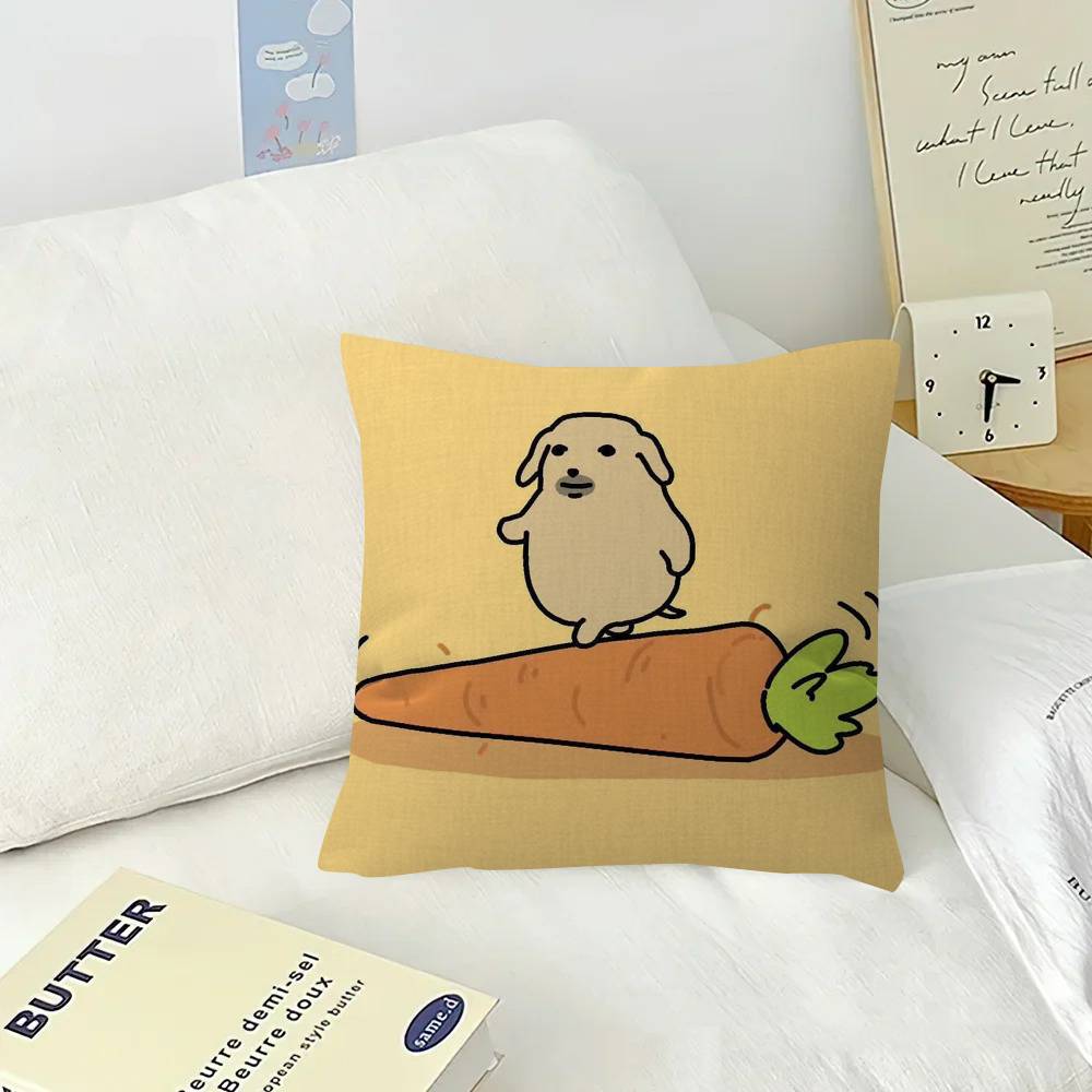 Funny anime meme nnudaeng dog  Pillow Gift Home Office Decoration Pillow Bedroom Sofa Car Cushion CoverPillow Case