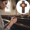 2 Piece Black Walnut Easter Pocket Cross Mini Pocket Stress Fidget Cross  Church