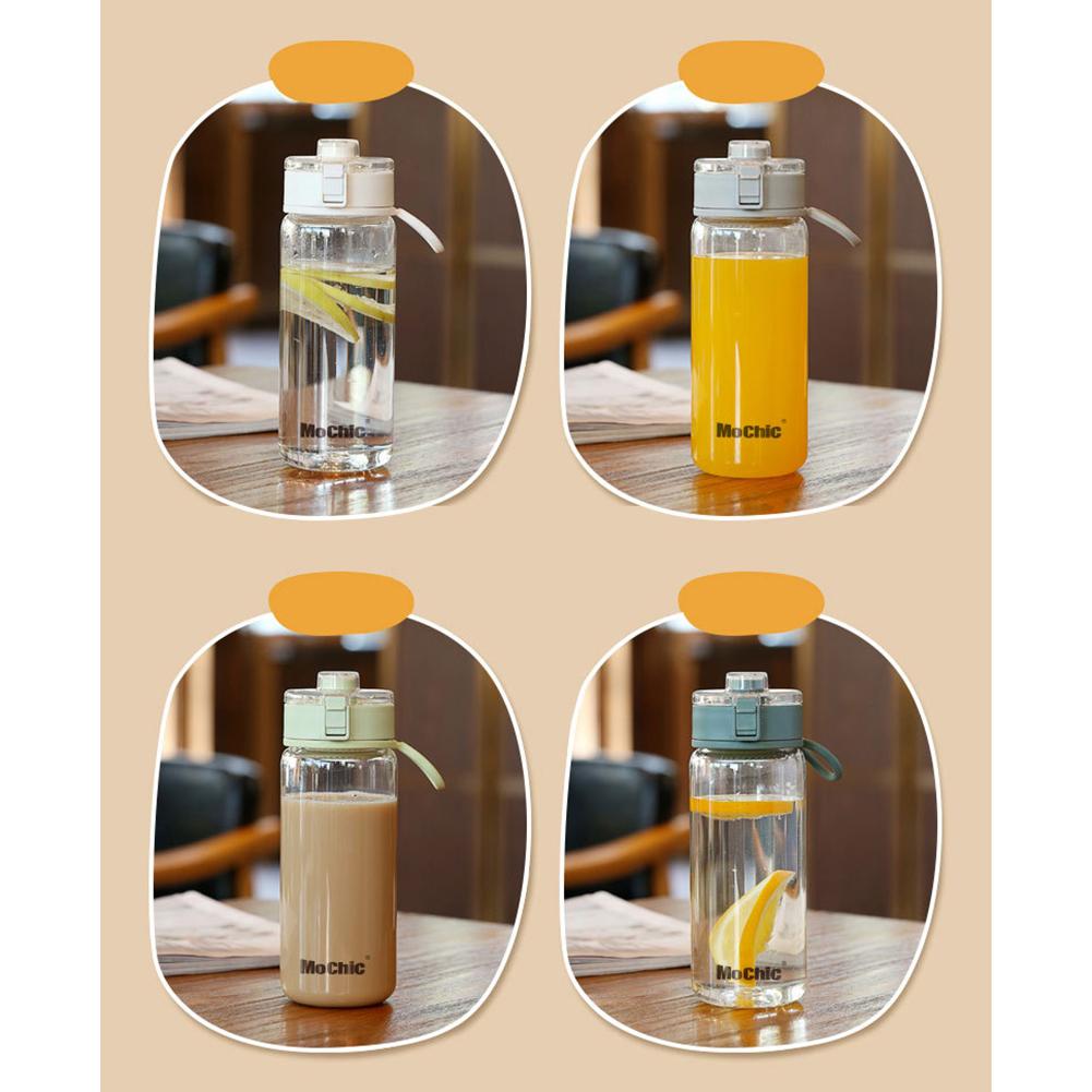 600ml Portable Sports Water Bottle With Handle Filter Sealed Leak Proof Handy Cup Creative Gift