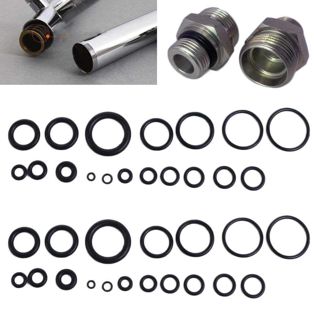 225Pcs Elasticity O-Ring Sealing Kit Oil Resistant Sealing Elastic Band Automotive Plumbing