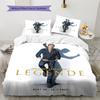 1PC Johnny Hallyday pattern Bedding Quilt Set Quilt Cover Pillowcase Home Decoration Birthday Gift (1 * duvet cover + 19 * pillowcase, without core)