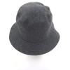 Great HERMES hat BOBFILIPE Serie Button Leather Pocket Bucket gray hair mens Used