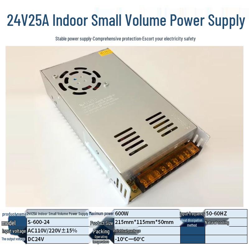 220V To 12V/24V/5V DC Power Supply for LED Strip Lights - 5A/10A/30A, 60W Transformer