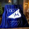 Blue Shield Emblem Millo-narios Blanket Lightweight Ideal Bedding Blanket Perfect for Travel, Living Rooms, Offices, Sofas, Fan Christmas gift