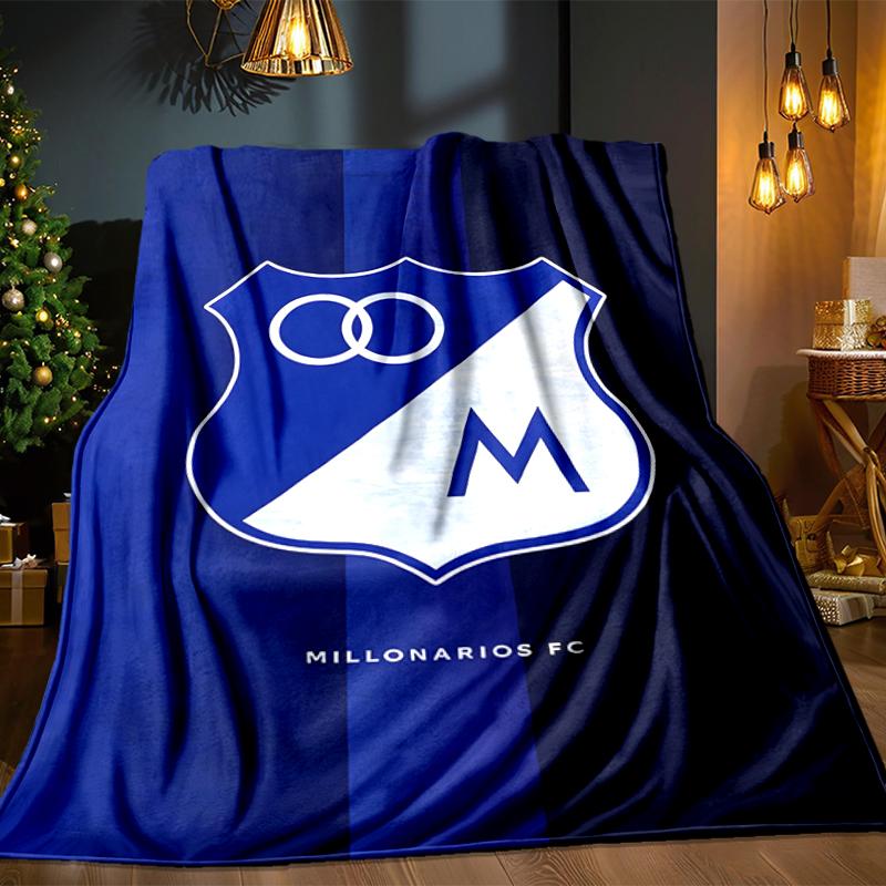 Blue Shield Emblem Millo-narios Blanket Lightweight Ideal Bedding Blanket Perfect for Travel, Living Rooms, Offices, Sofas, Fan Christmas gift