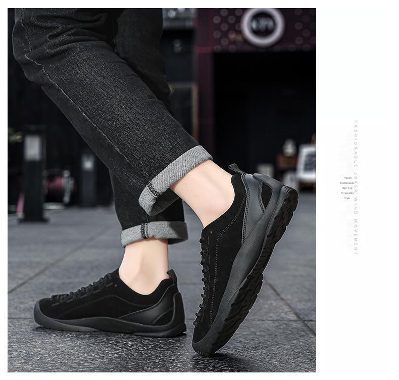 Chic Round Toe Hiking Shoes - Non-Slip, Low-Top Style for Women & Men
