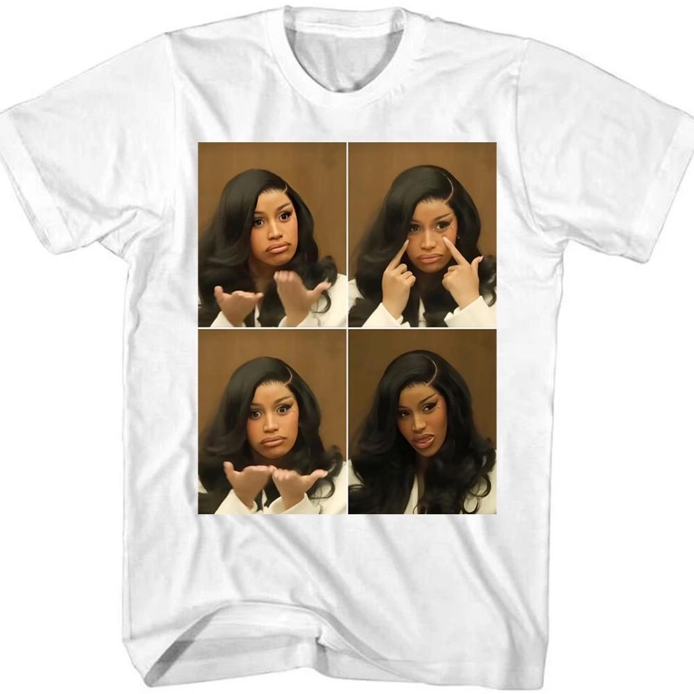 Vintage Cardi B Meme Cotton Unisex All Size  22D117 Unisex T-Shirt S