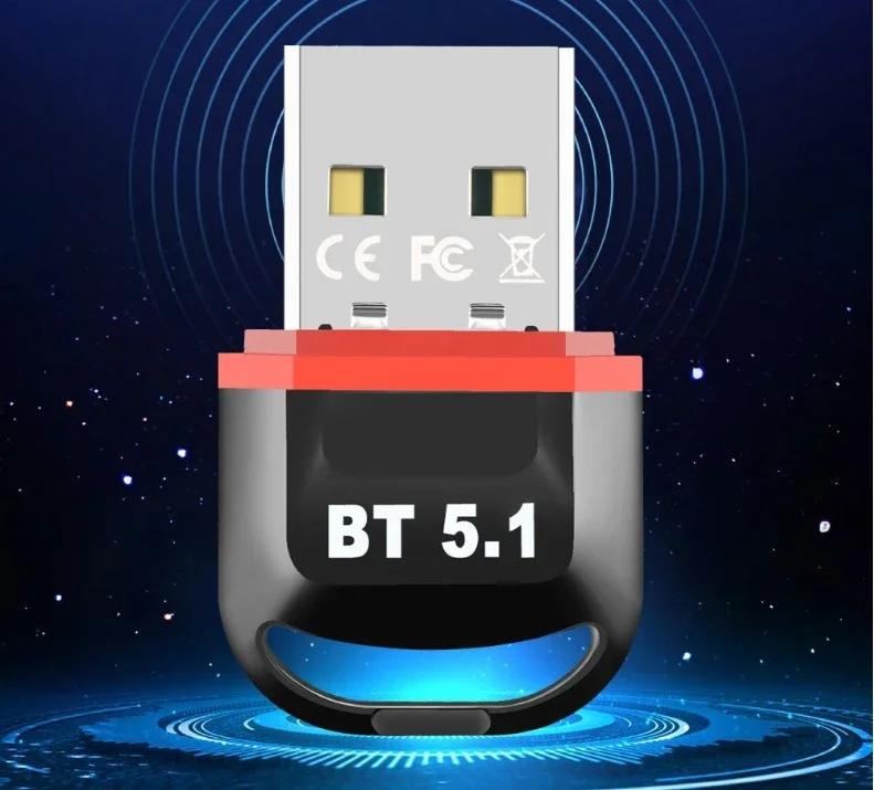 USB Bluetooth 5.4 Dongle Adapter for PC Speaker Wireless Mouse Music Audio Receiver Transmitter