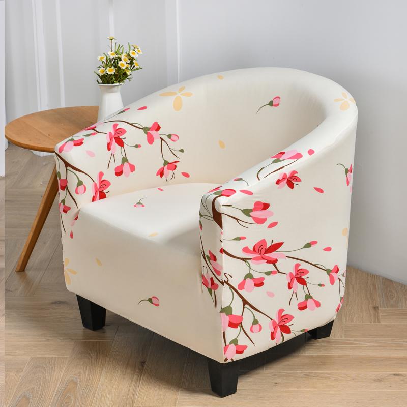 club chair cover armchair slipcover geometric printed small sofa covers protect for pets chair decoration