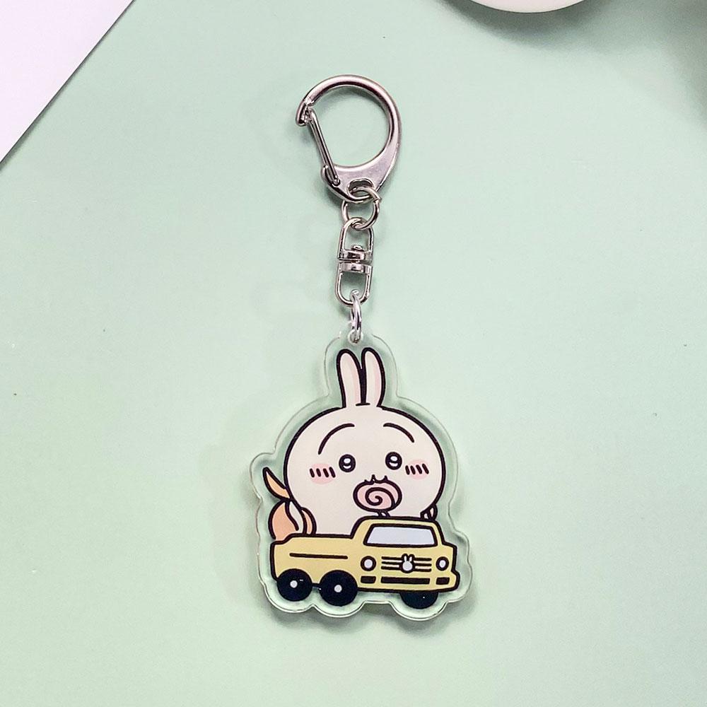 Personaggi Anime Chiikawa Carini Adorabili Portachiavi in Acrilico Accessori Ciondoli per Borsa Ciondolo Carino per Zaino Portachiavi Regali per Amici