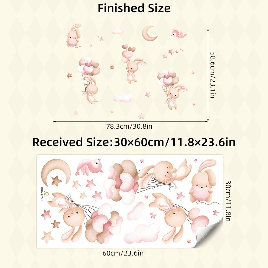 1pc Cute Wreath Animal Fox Wall Stickers for Children Room Bedroom Nursery Wall Decoration Living Room Decor for The House