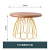 Wood High Feet Cake Stand Dim Sum Plate Ceramic Fruit Plate Dessert Plates Snack Tray Display Stand Bread Dish Refreshment Tray