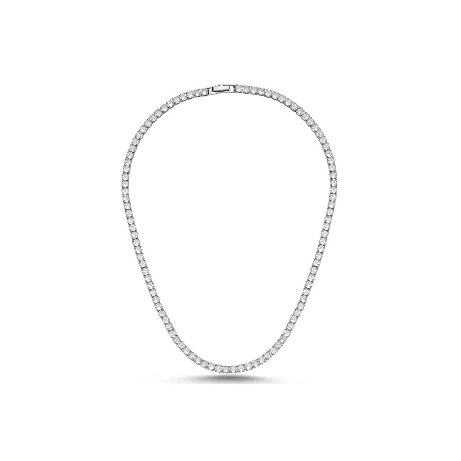 

4mm White Waterway Necklace білий