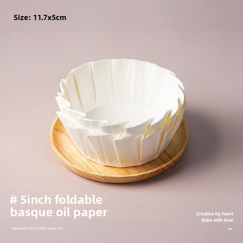 6/5/4/3.5 Inches 50/100PCS Baking Paper Cups for Cheesecake Disposable Non - Stick Cake Liners