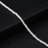 1String, White Natural Freshwater Pearls, Handmade Coin Pearl Beads, 3-3.5 Mm, for DIY Necklace Accessories, Jewelry Making, Women Gift, 36 Cm