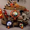Vintage Halloween Wooden Ornaments Retro Halloween Decor Festive Vintage Halloween Tree Ornament Decorations Wooden Halloween
