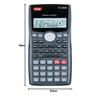 Flair FC-100MS Scientific Calculator 300 Functions 10+2 Digit Two Line Display Battery Solar Black Pack of 1 Desktop