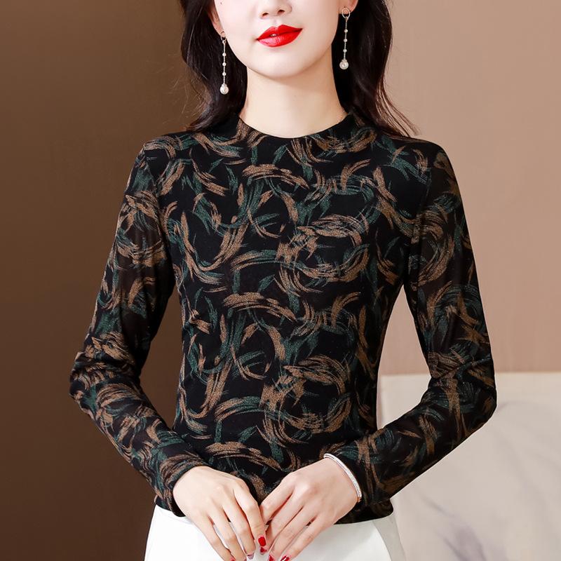 

Полуводолазка, нижняя рубашка, женская, осенняя, новая, прикрывающая мякоть и утягивающая, топ с длинными рукавами для мам 4XL