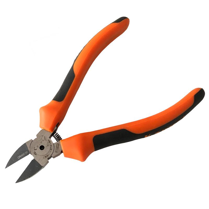 Kapusi 5" & 6" Industrial-Grade Non-Slip Chrome Vanadium Steel Oblique Pliers & Electronic Wire Cutters
