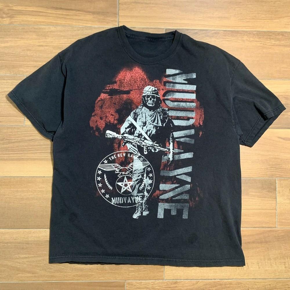 Новый Альбом Игры Mudvayne Футболка Классическая Черная Унисекс S-4XL ND1549 Унисекс Футболка S