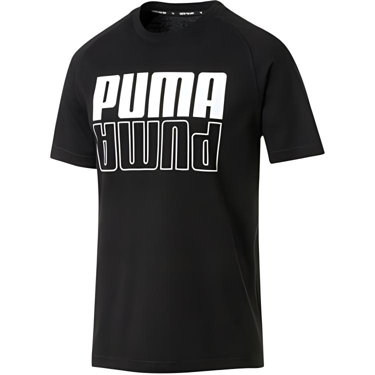 

Puma Casual Sports Футболка с коротким рукавом и круглым вырезом с принтом, мужские топы, черные 844180-01 M