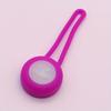 Silicone Pet LED Pendant Light For Dogs & Cats - Night Safety Flashing Round Tag, Replaceable Battery, Long-lasting Glow