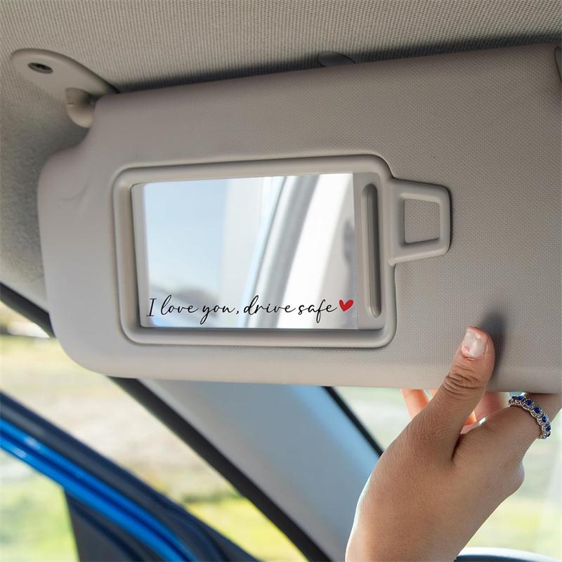 I Love You Drive Safe Car Mirror Stickers Affectionate Reminder Heartfelt Safety Reminder For Women Drivers Car Interior Sticker