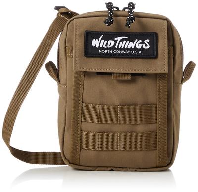 Wild Things Shoulder Bag with Key Hook and Flap Military Beige WT-380-3008 Pocket,