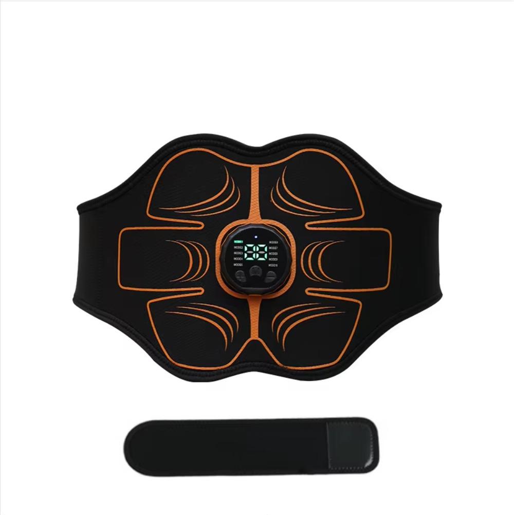 

USB Recharge Body Smart Abs Trainer Abdominal Toning Belt Muscle Toner Electric Waist Belly Massager Home Gym Fitness Equiment