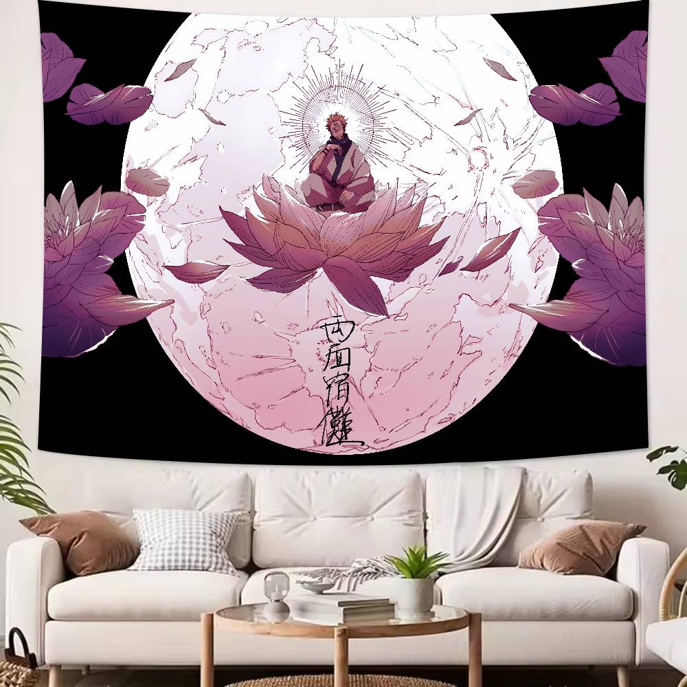 Cool Hot JJujutsuS KKaisen Tapestry Decoration Bedroom Dormitory Background Cloth Holiday Home Party Living Room Club Tapestry