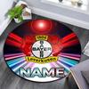 Custom Name Bayer Leverkusen Round Area Rug,Carpet Rug for Living Room Bedroom Sofa Playroom Decor,Non-slip Floor Mat