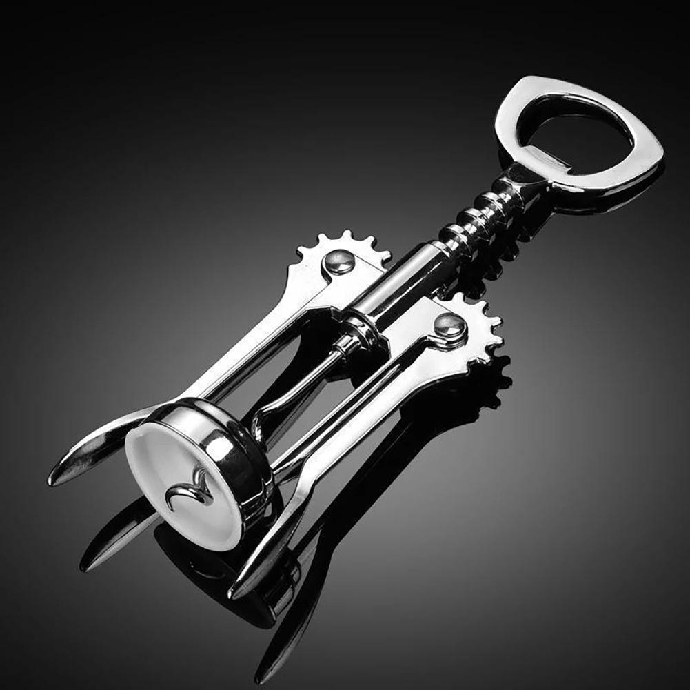 Deschizător de sticle de vin portabil, rezistent, multifuncțional, cu tirbușon, deschizător de sticle de vin, pentru petrecere, restaurant, cadou elegant