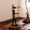 Mitologie Egipteană Statuie Anubis Artizanat din Rășină pentru Decorarea Casei în Dormitor, Sufragerie și Birou