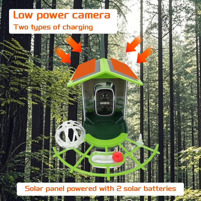 Solar-Powered Smart Bird Watching Feeder with Camera