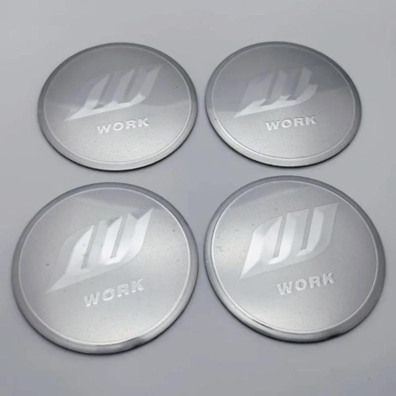 4 Stück 45mm 50mm 56mm 65mm W Arbeitslogo Abzeichen Autoaufkleber für Auto Radnabendeckel Emblem Felge Radkappen Abdeckung Ersatz Zubehör