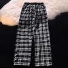 Men's 2022 Spring Loose Plaid Sweatpants – Street Vibe, All-Match, Straight-Fit.