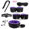 Sex Toy Kit Bondage Restraints Set Adult Toys Sex Games Erotic Toys Anal Plug Handcuffs Whip Gag Bdsm Kits Sex Toys for Couples