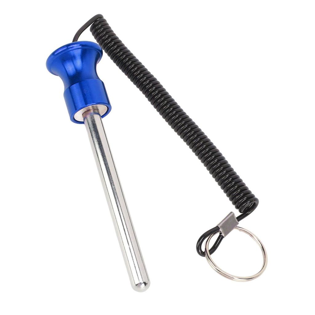 Gym Weight Stack Pin with Lanyard Enhanced Security Selector Lock Pin Gym Accessory for Workout Fitness Exercise Blue 10mm 105mm