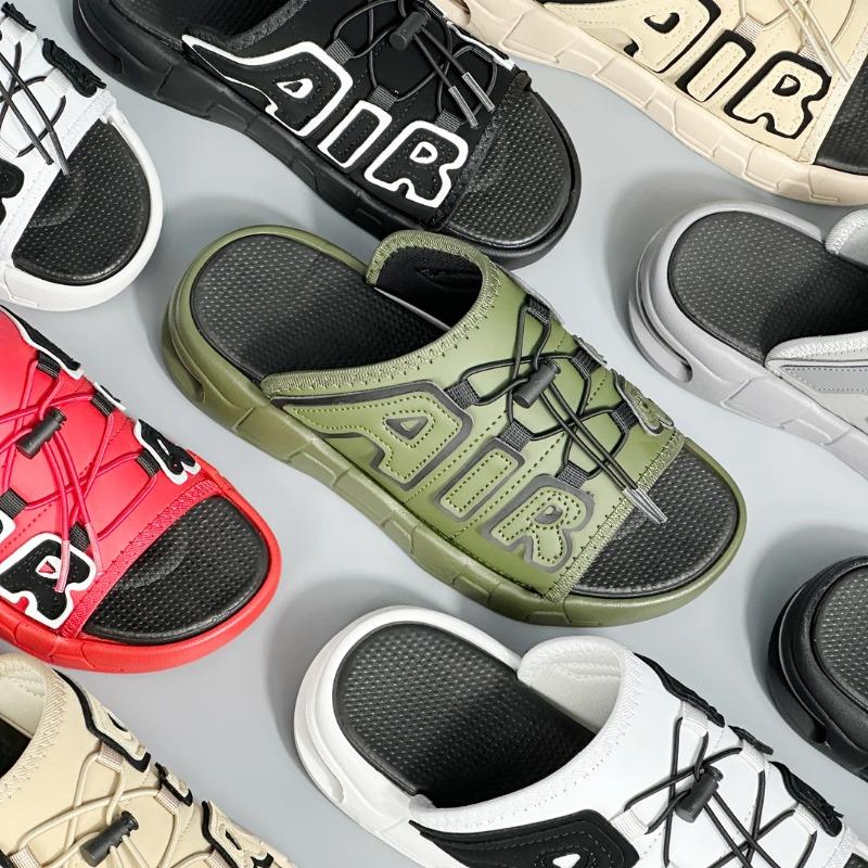 Men's Lightweight Air Cushion Flip Flops 2025 Summer Non-Slip PVC Soft Slide Slippers for Beach & Casual Wear Chanclas Hombre