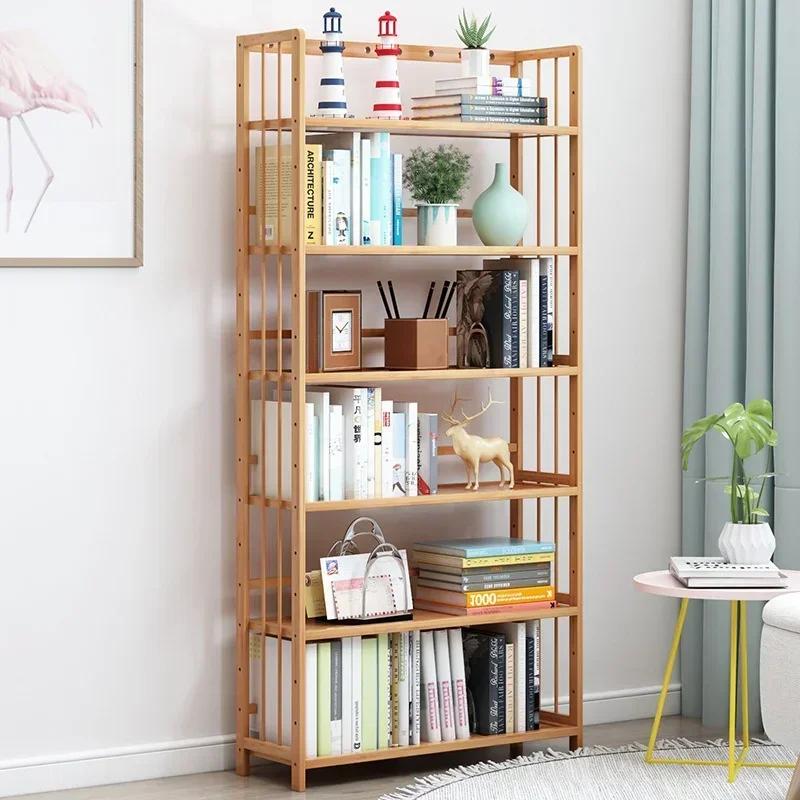Multifunctional Home  Office Book Shelves Simple FloorStanding Storage Living Room Bookshelf for Children's Access