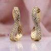 Trendy Design Niche Ear Buckle Women, Bohemian Court Style S-shaped Accessories, Slightly Inlaid Hollow Irregular