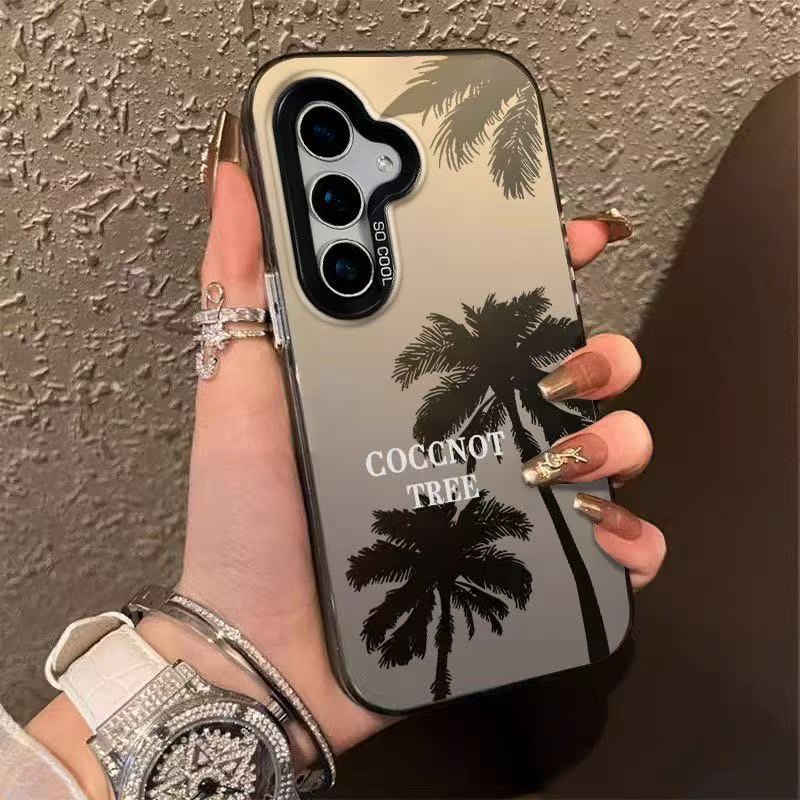 The new coconut tree is suitable for Samsung Galaxy S25 mobile phone case Samsung S24ULTRA foreign trade S22U