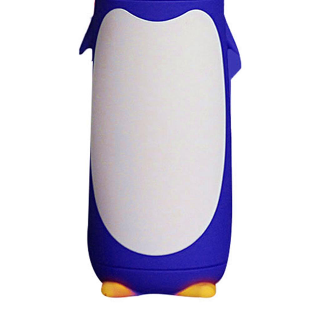 Water Bottle Penguin Design Heat Insulation 300ml Portable Water Cup for Outdoor Blue