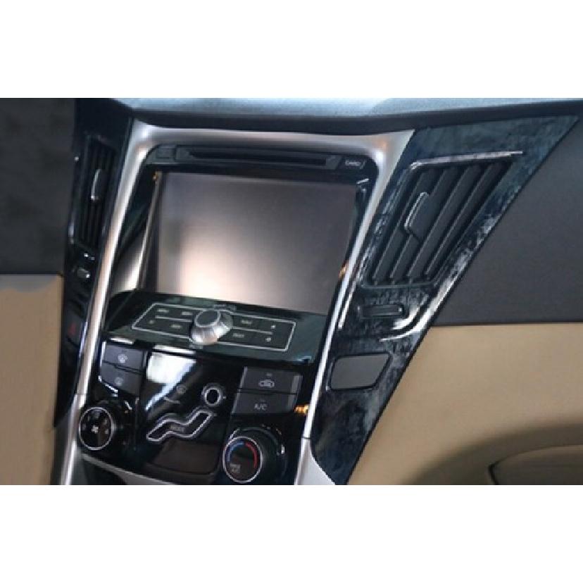 Wood Grain Black Middle Air Outlet Vent Cover Trim For Hyundai Sonata 2011-2014