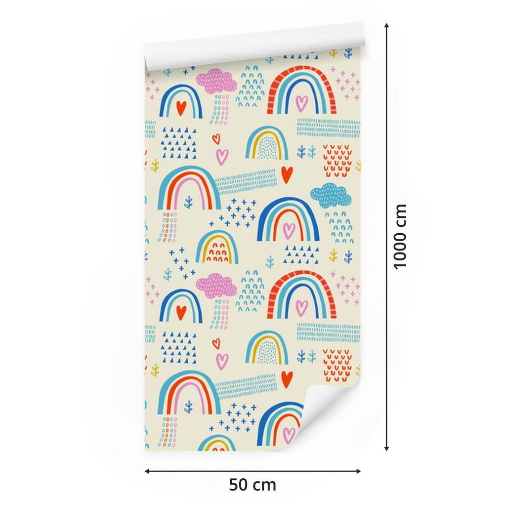 Rainbows Wallpaper for Living Room and Bedroom 50x1000