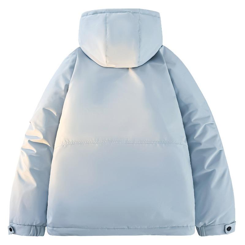 % Down New National Standard White Duck Down Jacket Men and Women Winter Loose Pie Overcome Thickened Hooded Jacket Men