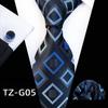 Plaid Formal Wear Men'S Tie Pocket Towel Cuff Three-Piece Set